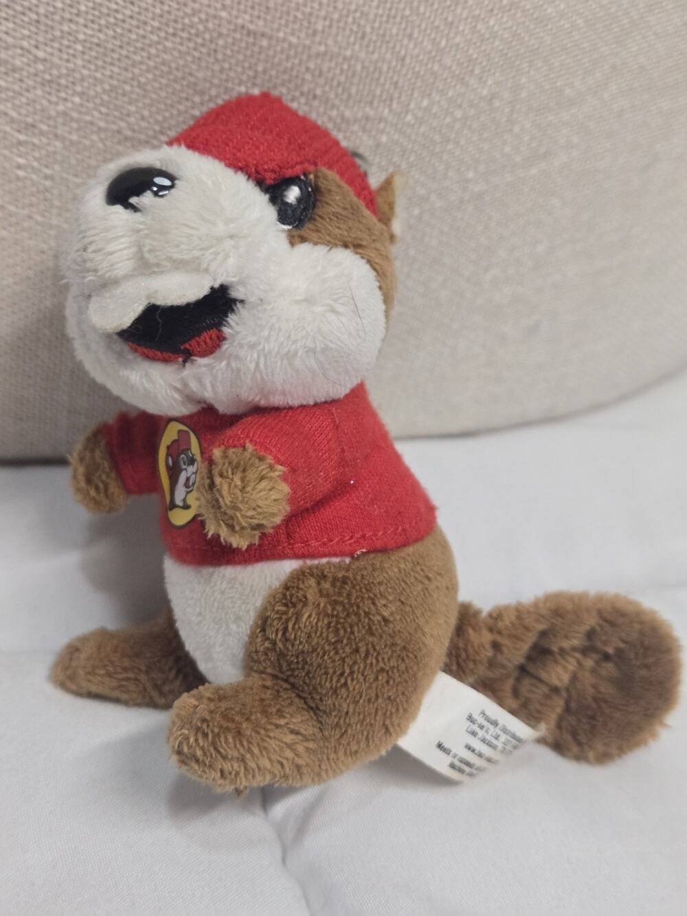 Buc-ee's Beaver Plush Toy Keychain Brown Red Mini Texas Red Shirt Hat Lovey